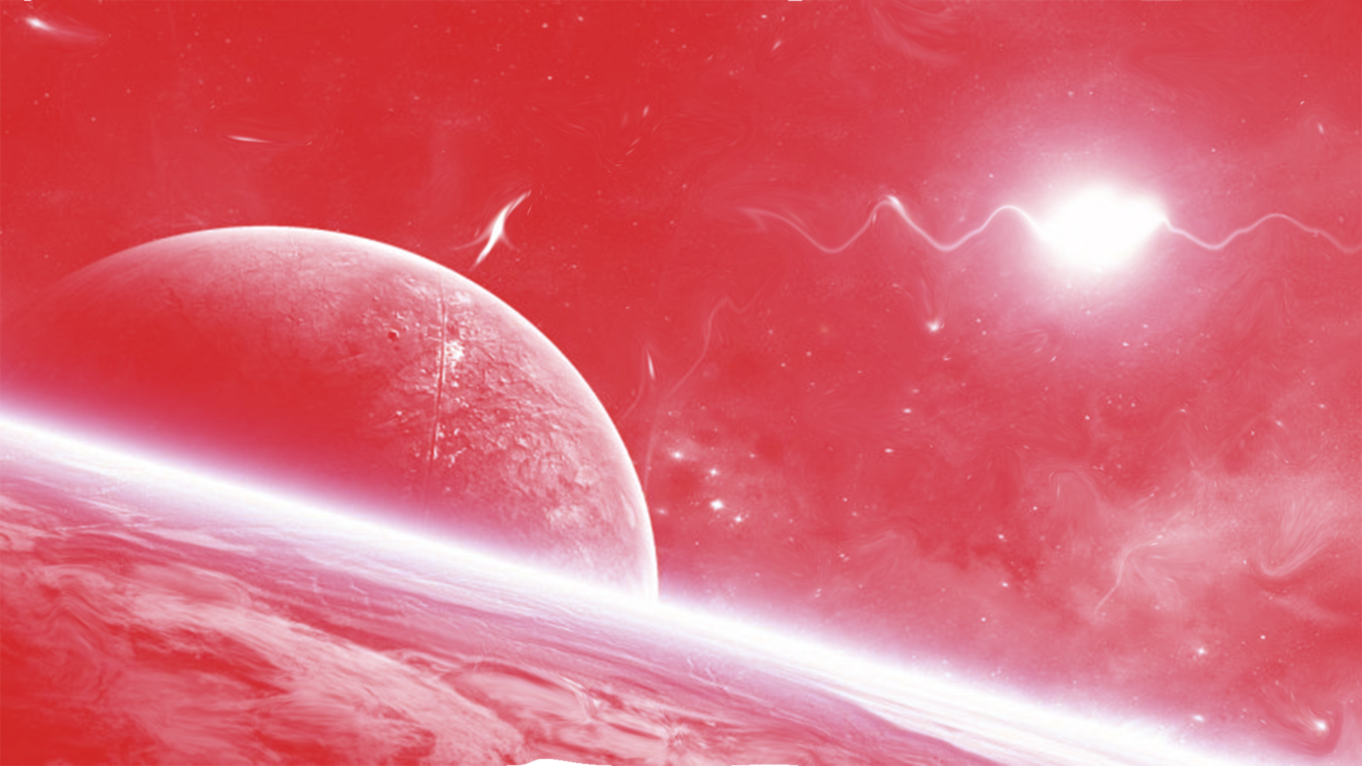 Red Galaxy 1920x1080 Desktop Wallpaper