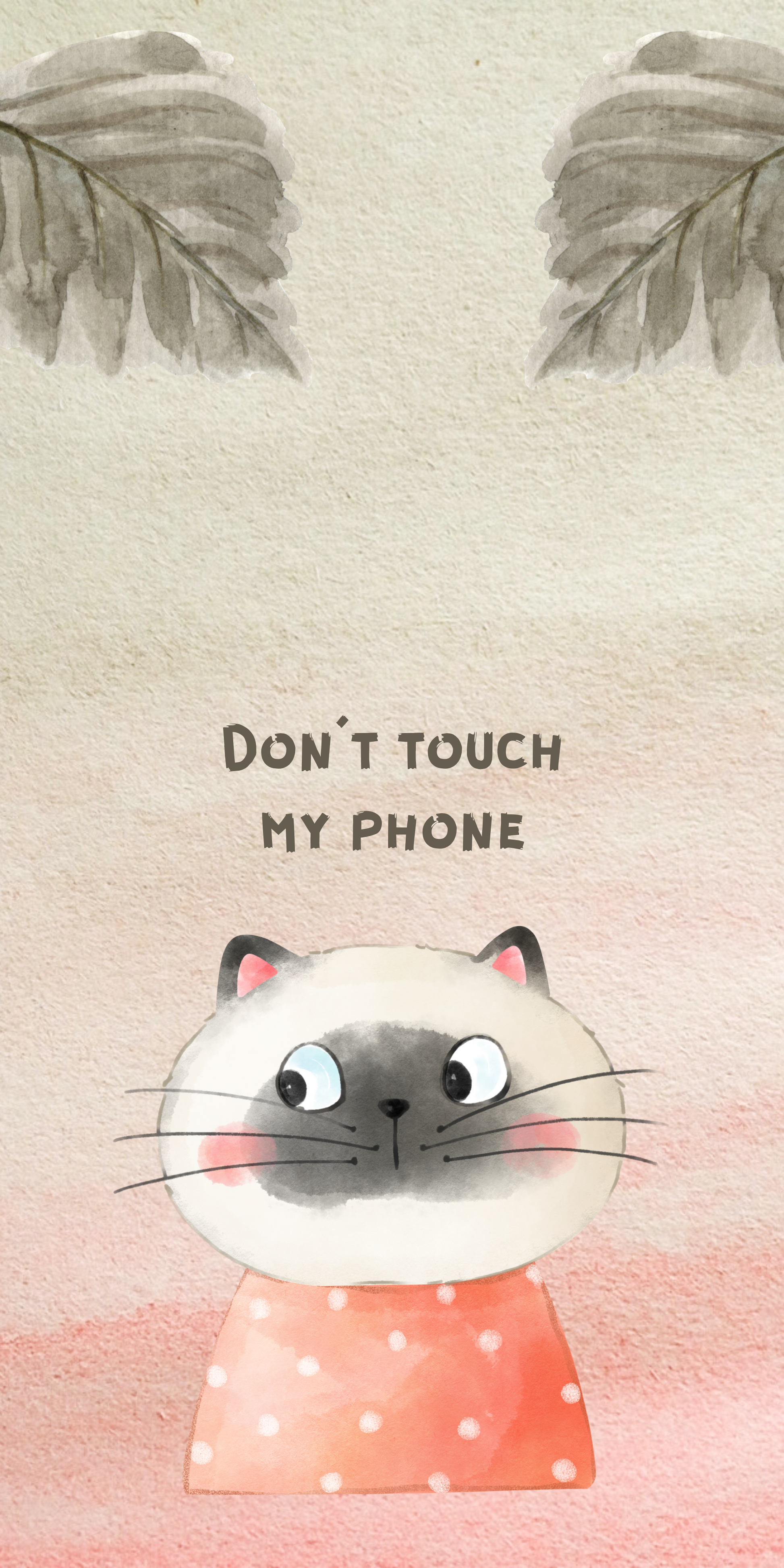 Don't Touch My Phone Cute Cat iPhone