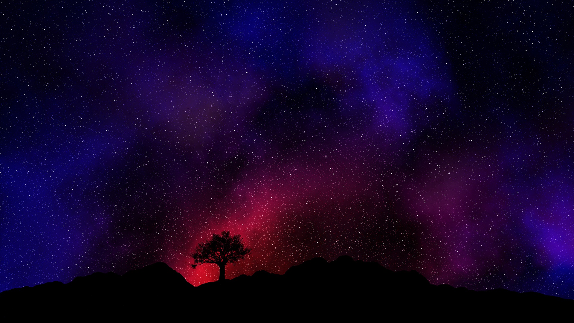 Wallpaper dark, red, black, Space