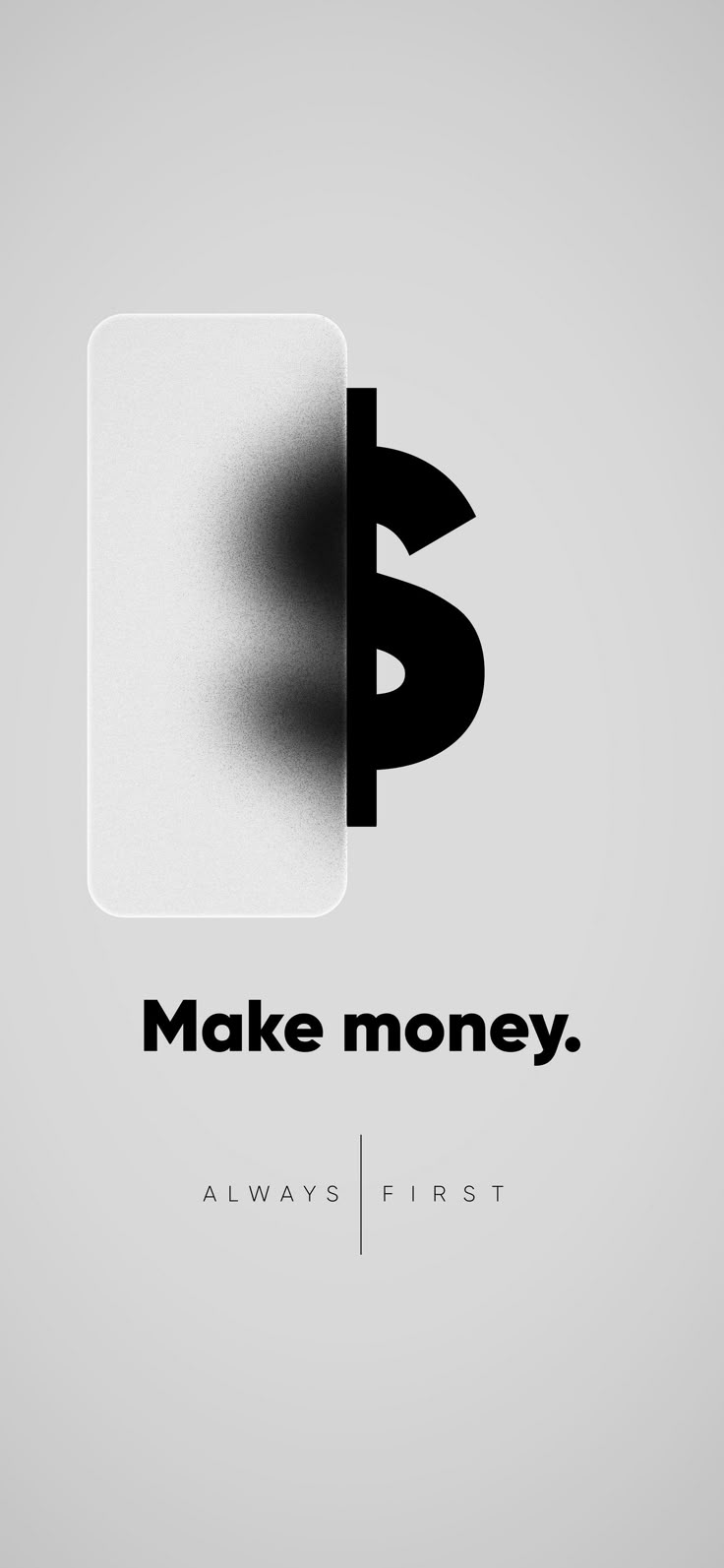 Make Money Logo in Black and White