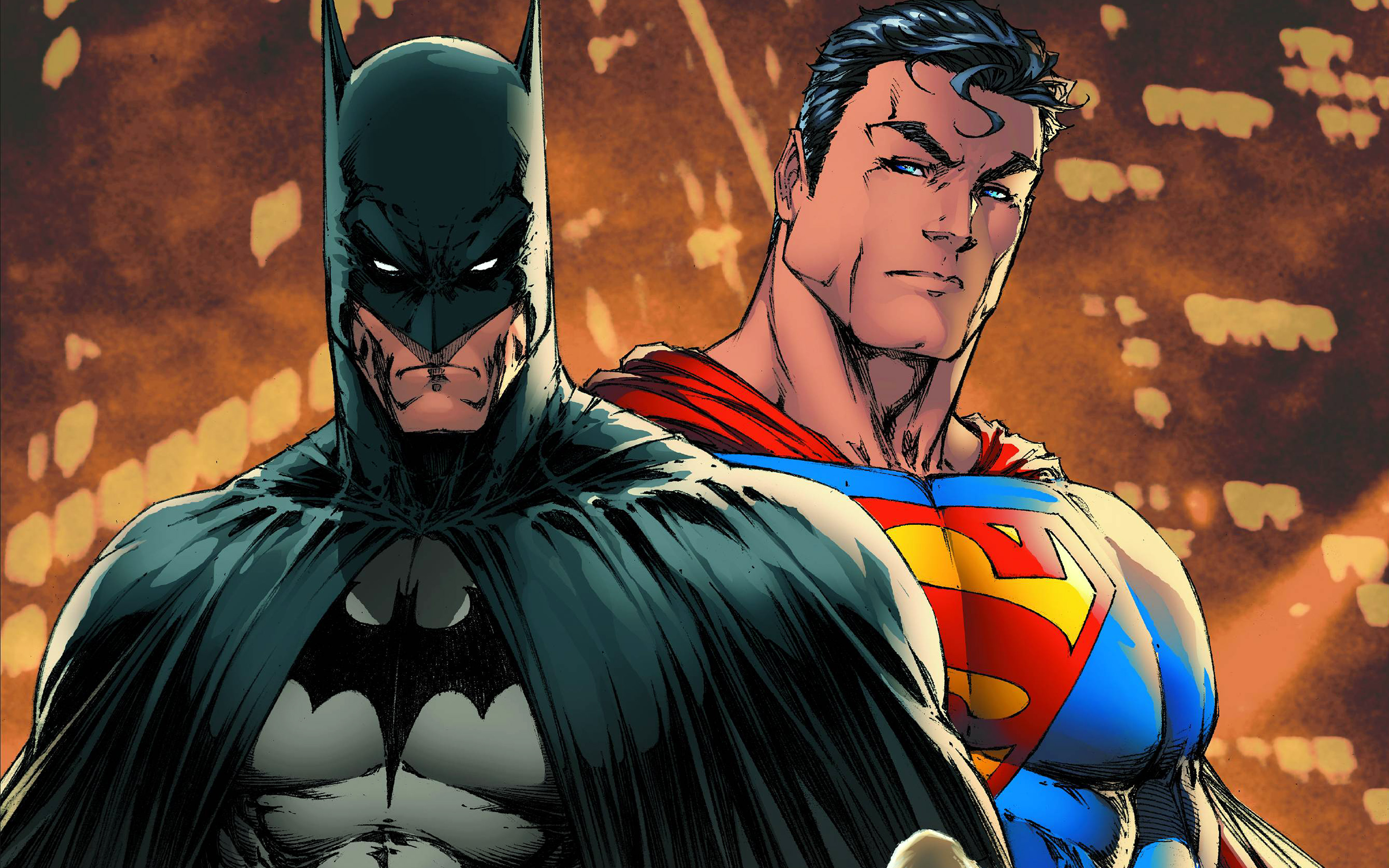 Superman Batman Art Illustration