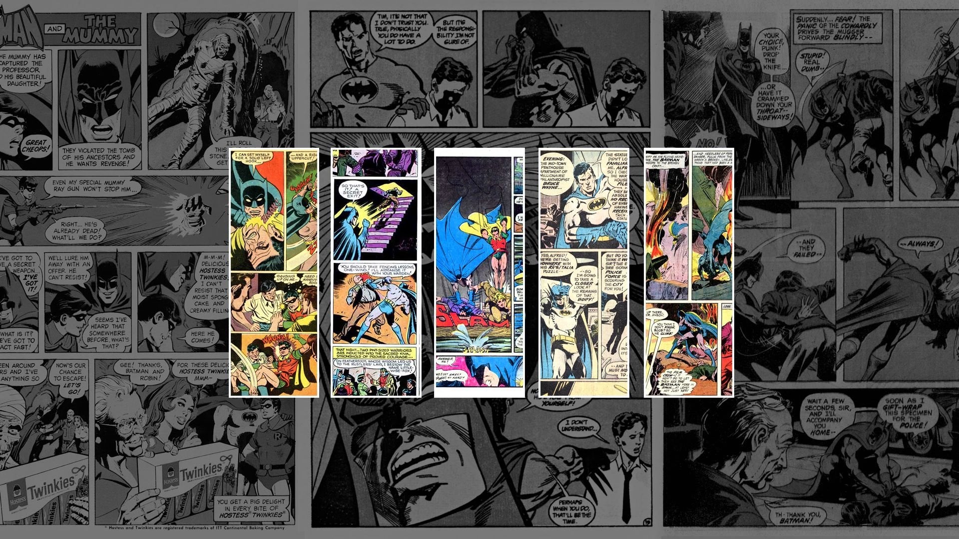 Batman comic strip wallpaper 1920x1080