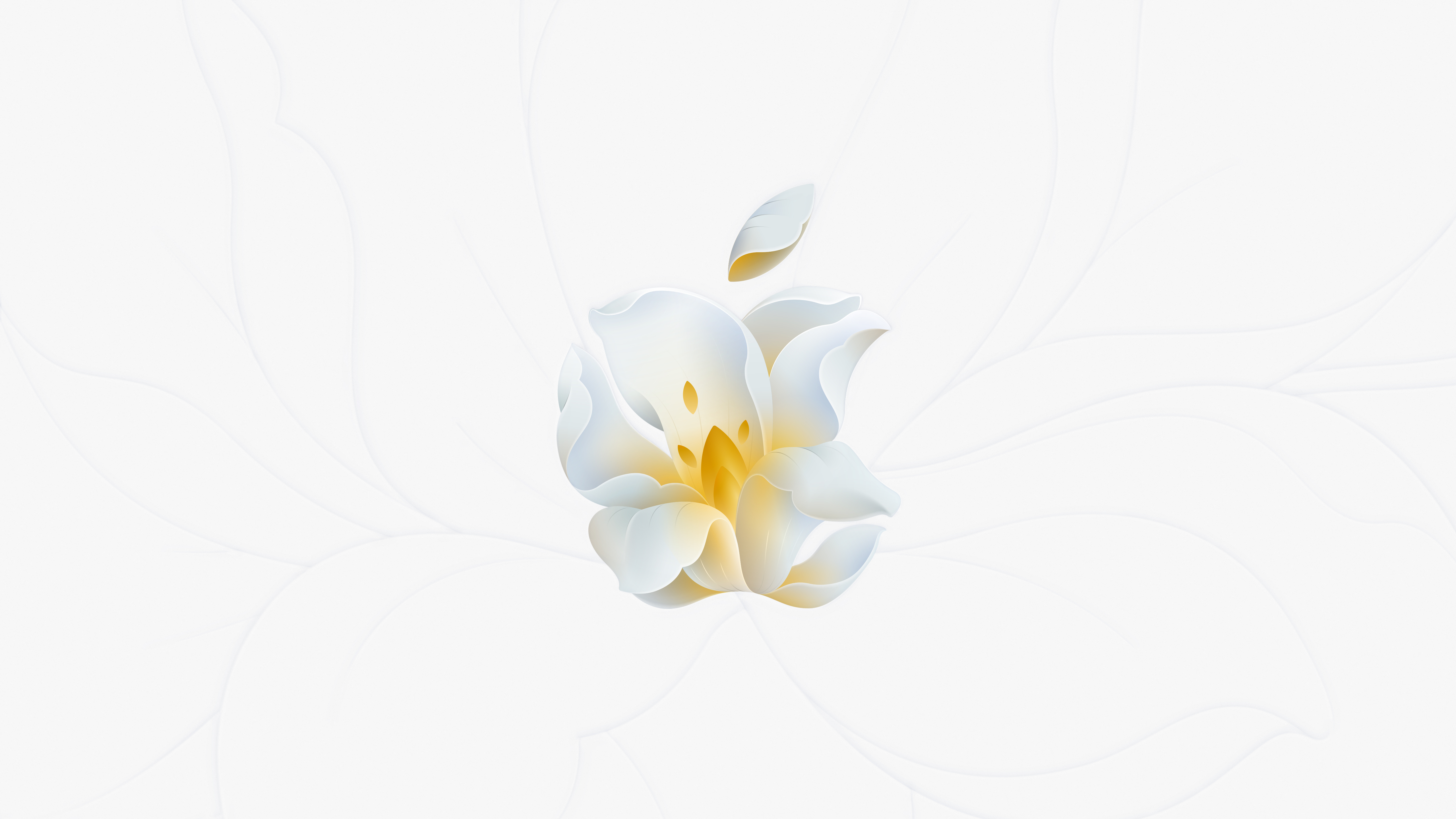 Grab This Beautiful Flower Petal Apple Logo Wallpaper