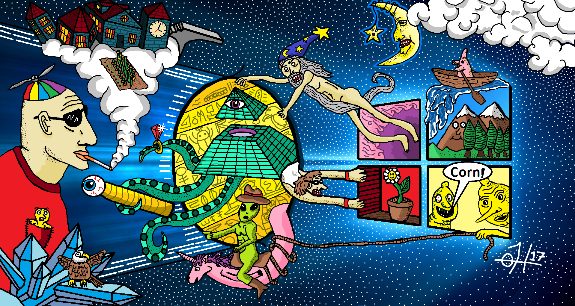 Windows 10 wallpaper in MS paint