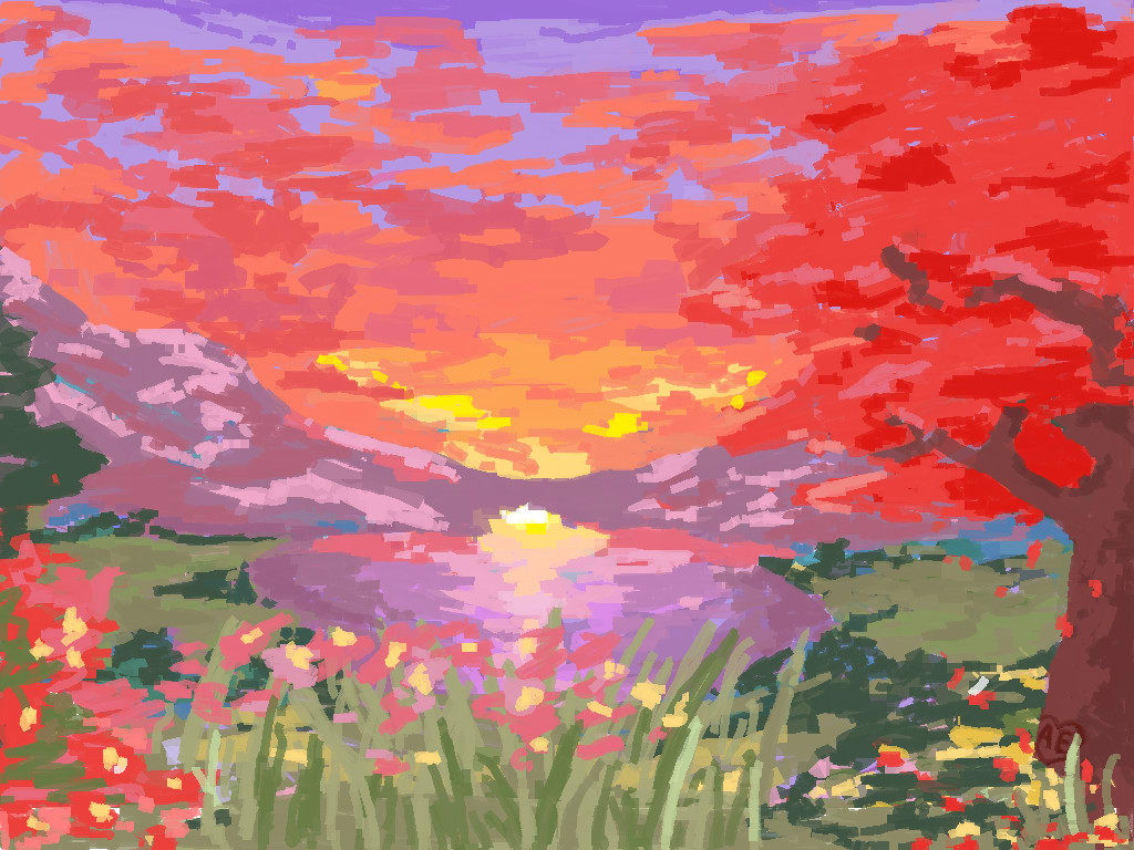 favorite scenery photo in ms paint
