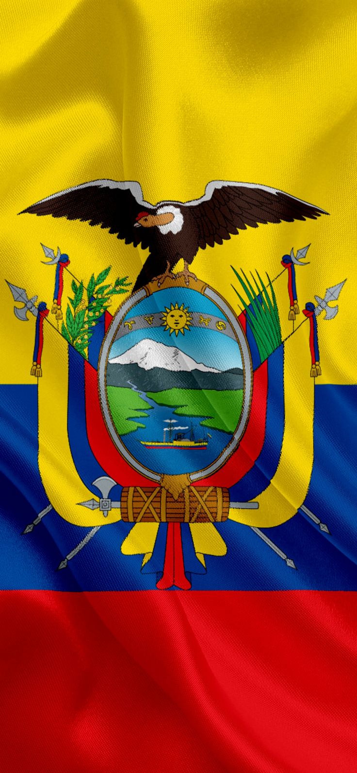 Ecuadorian flag 4K 3D