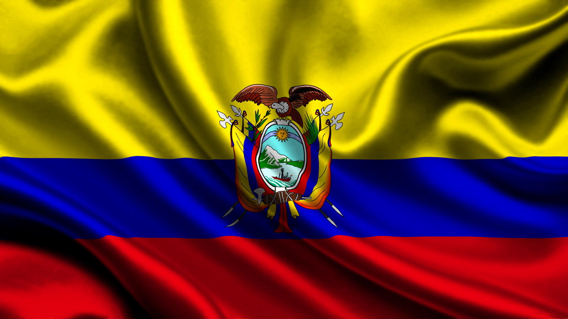 Wallpaper flag, Ecuador, ecuador