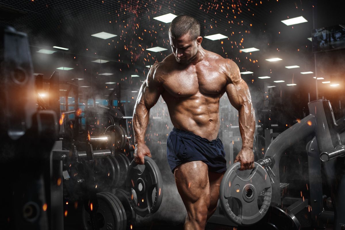 Wallpaper for Gym Walls, Heavy Lifting