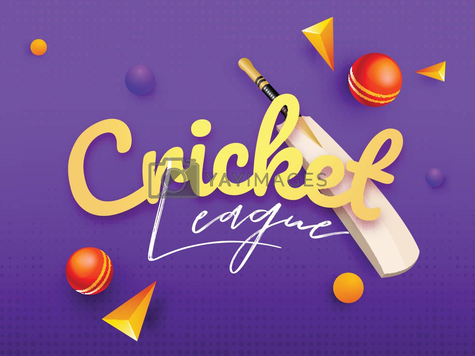 Cricket League banner or poster design