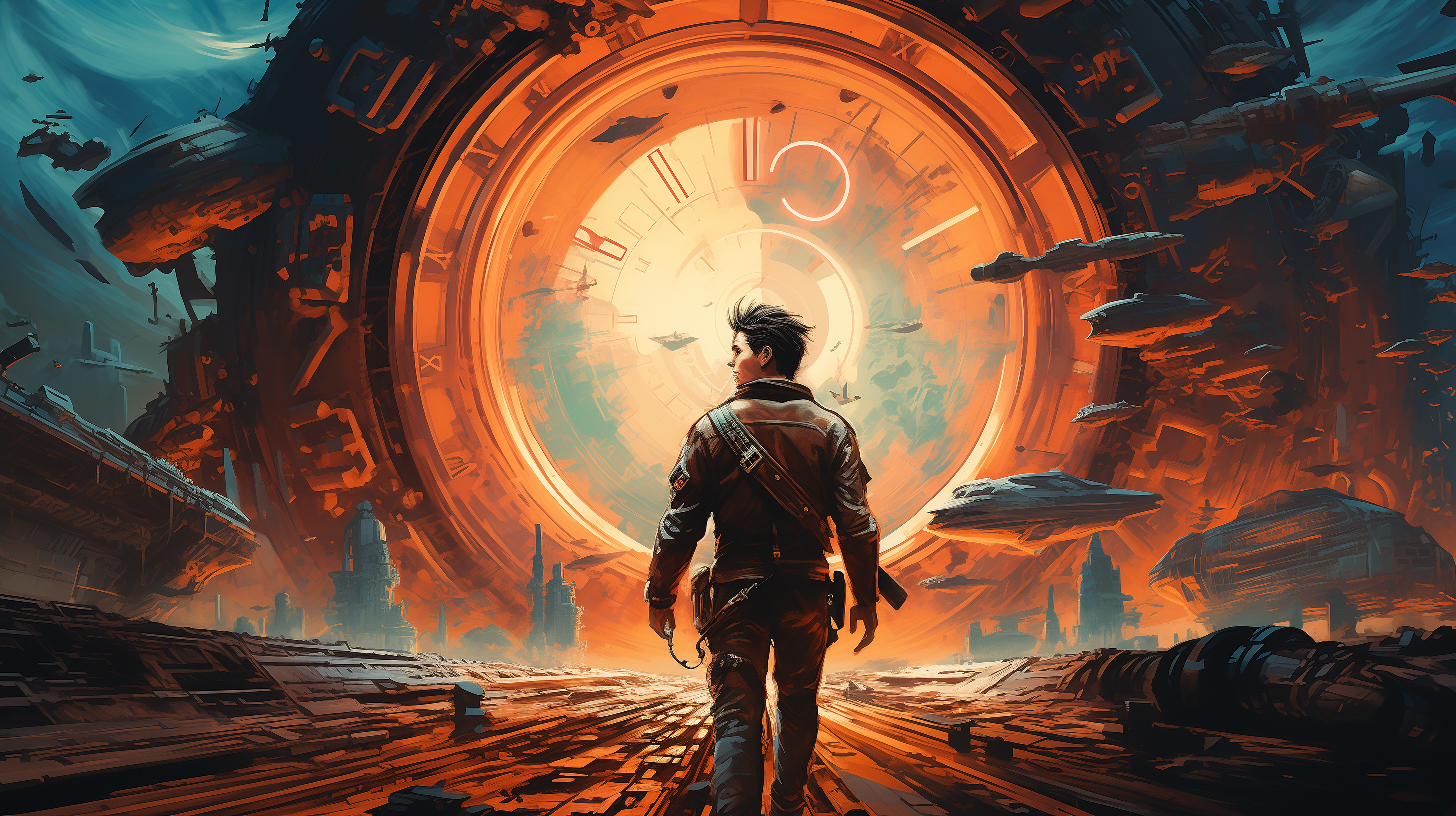 Time Travel Portal Sci Fi HD Wallpaper