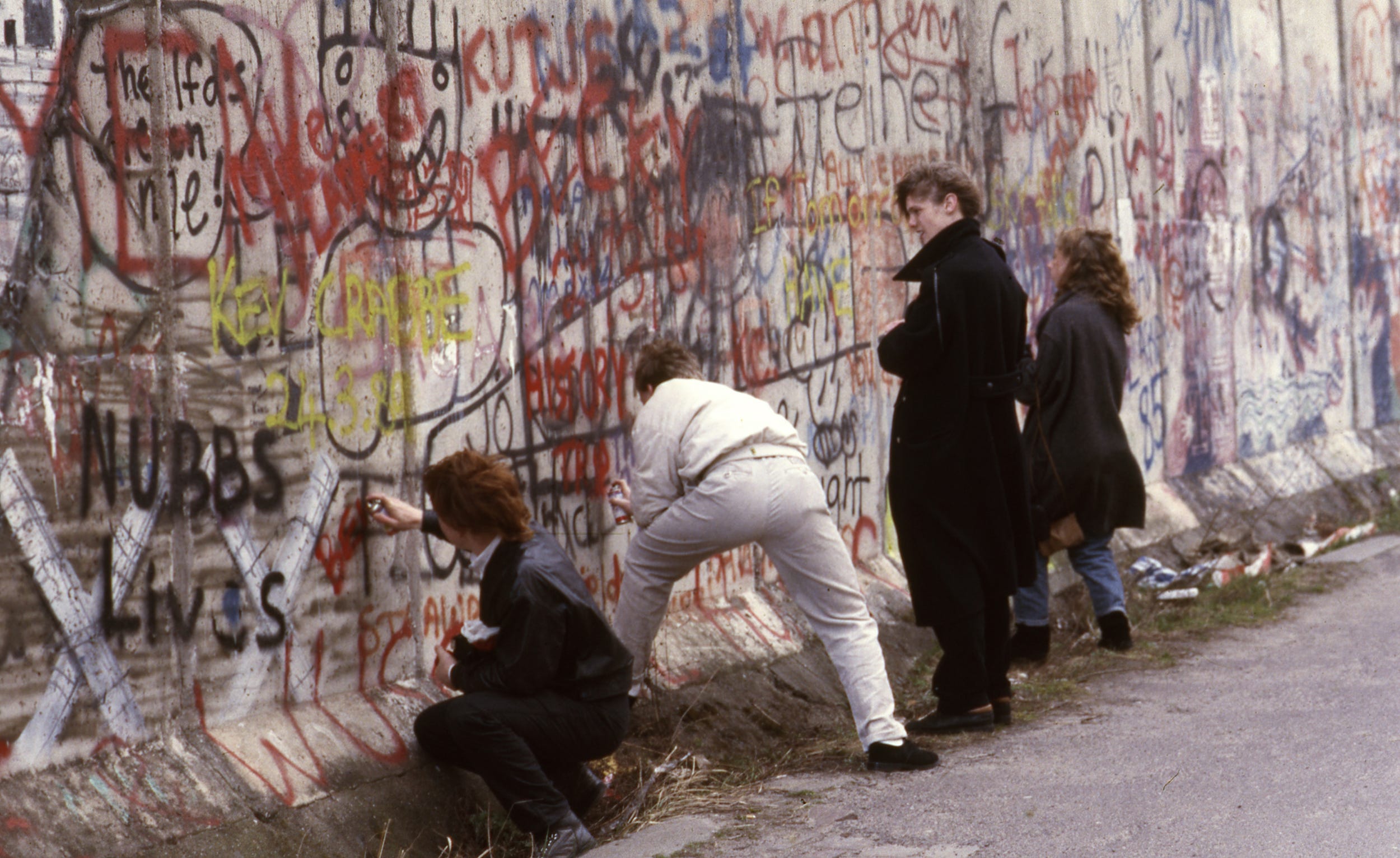 Berlin Wall graffiti photo