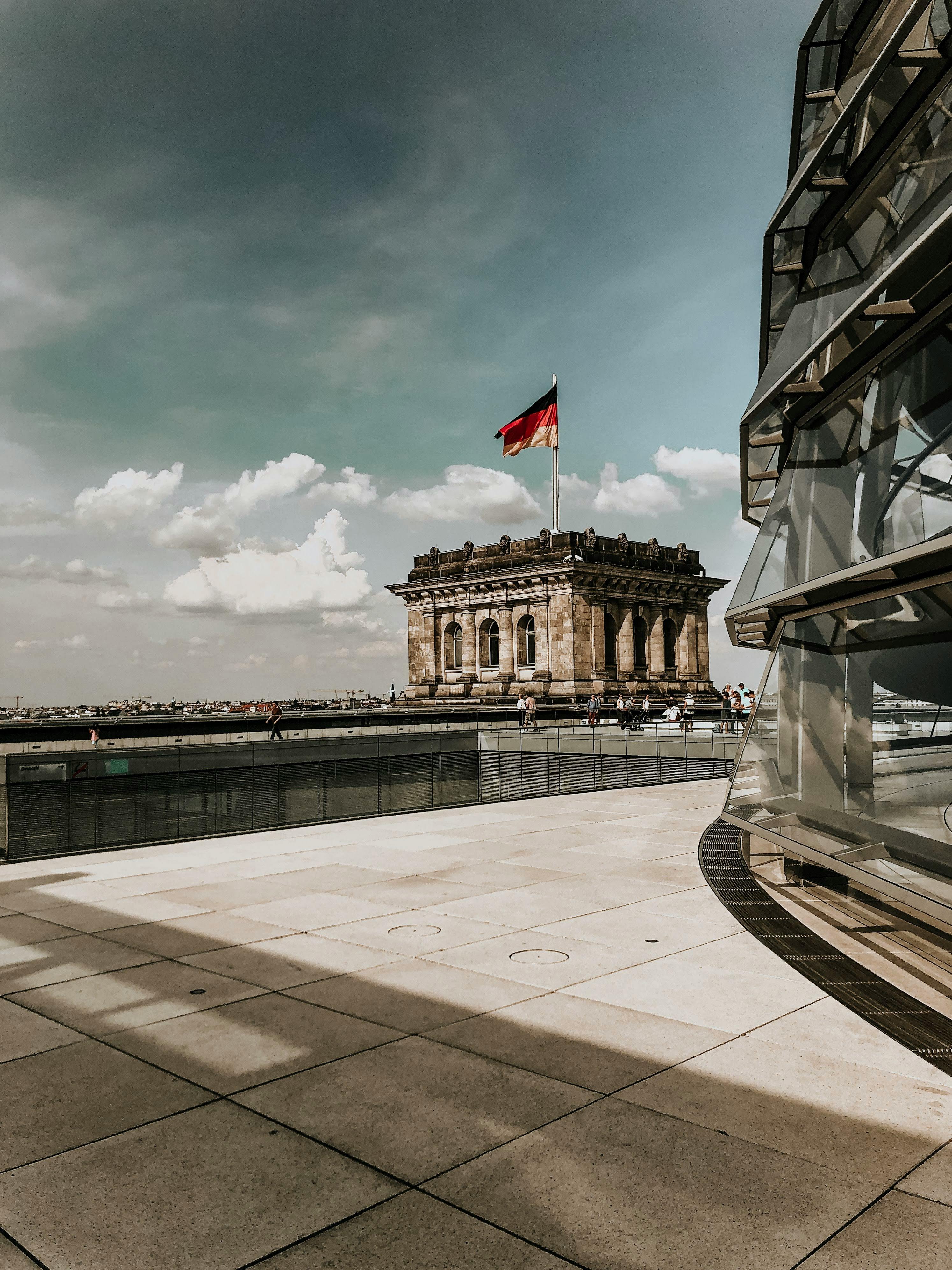 The berlin wall is seen from