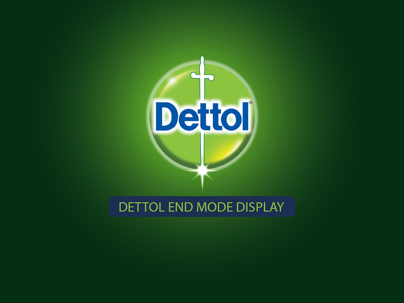 Dettol End Mode Display. Image