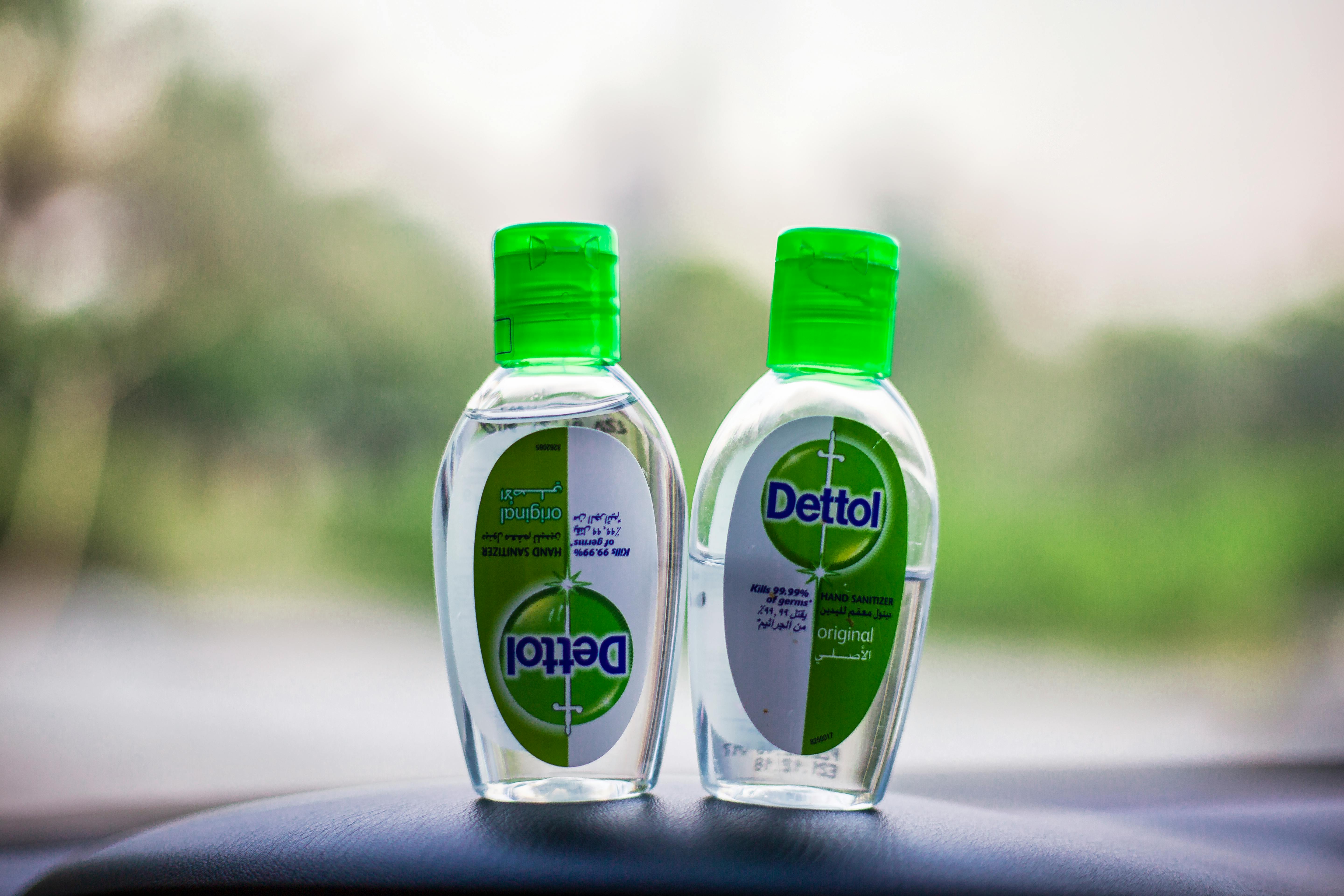 White Dettol Plastic Bottles