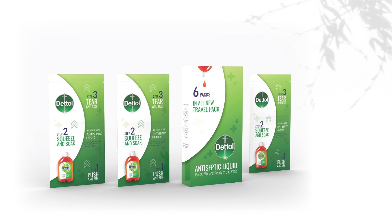 Dettol Antiseptic Liquid Travel Pack