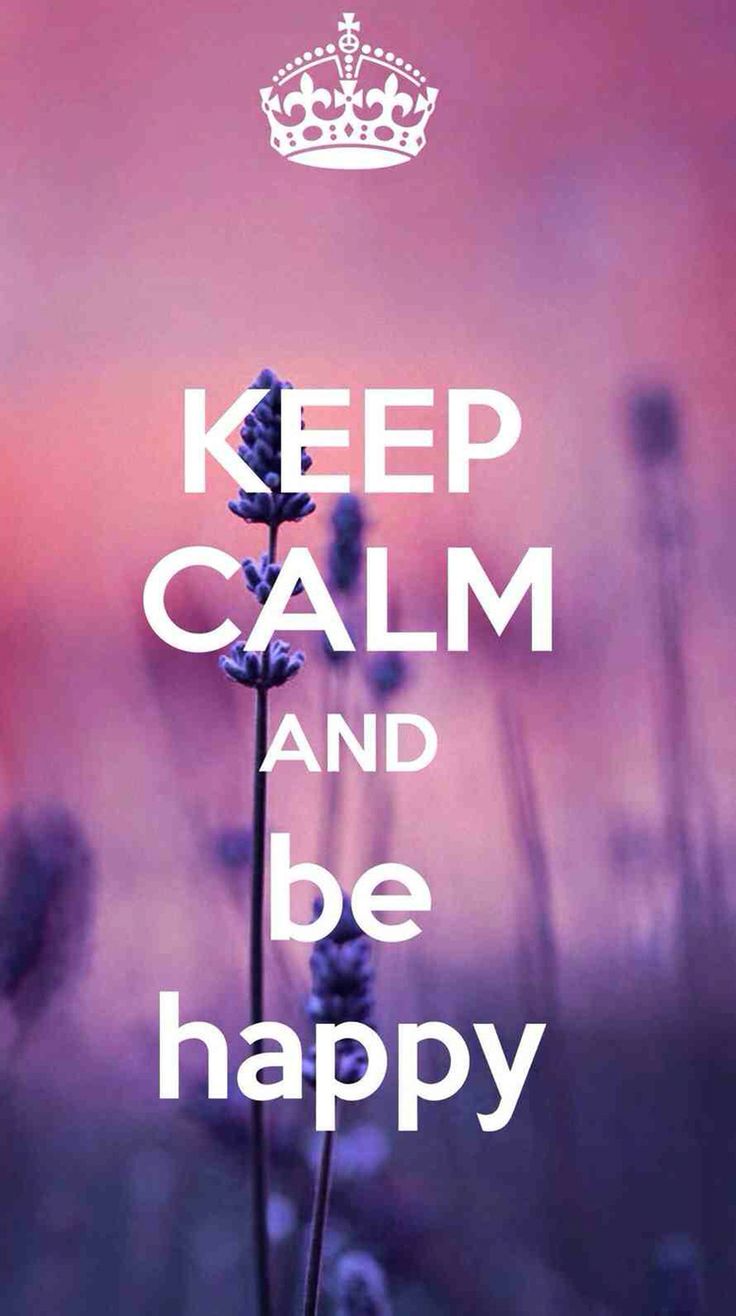 Keep Calm and Be Happy Poster