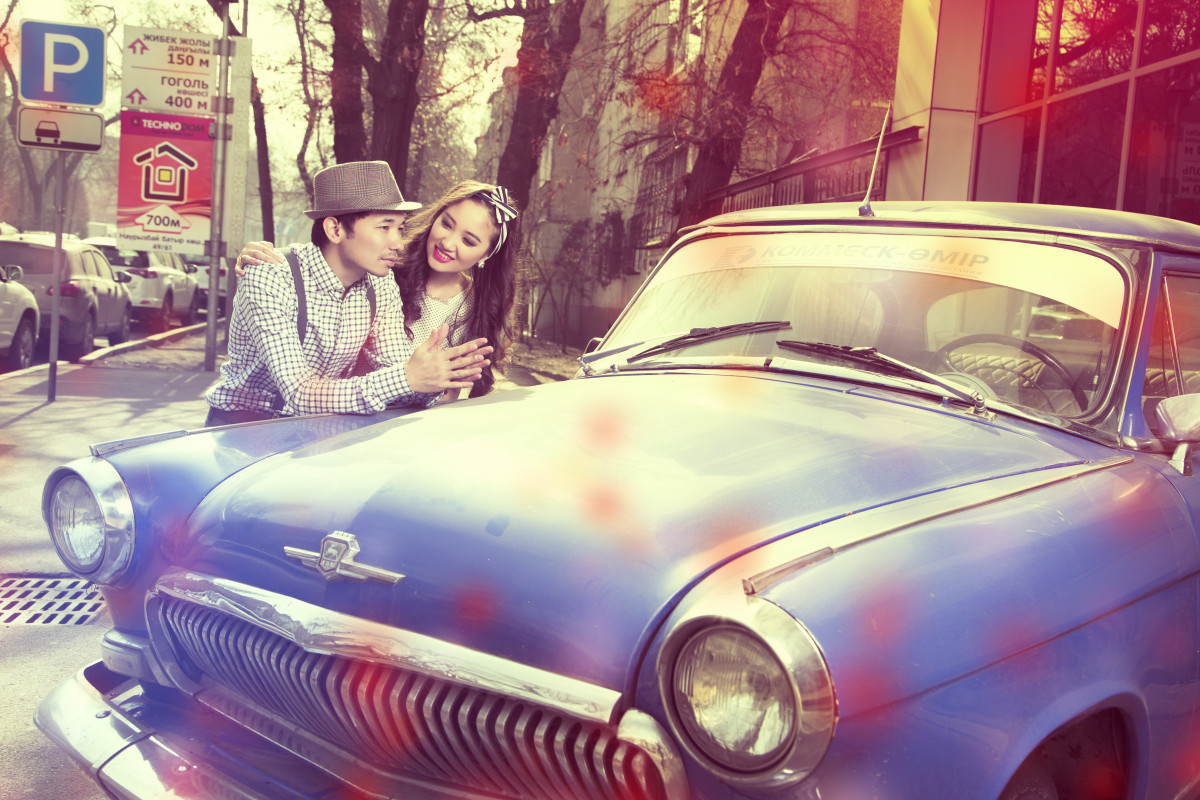 vintage car, volga