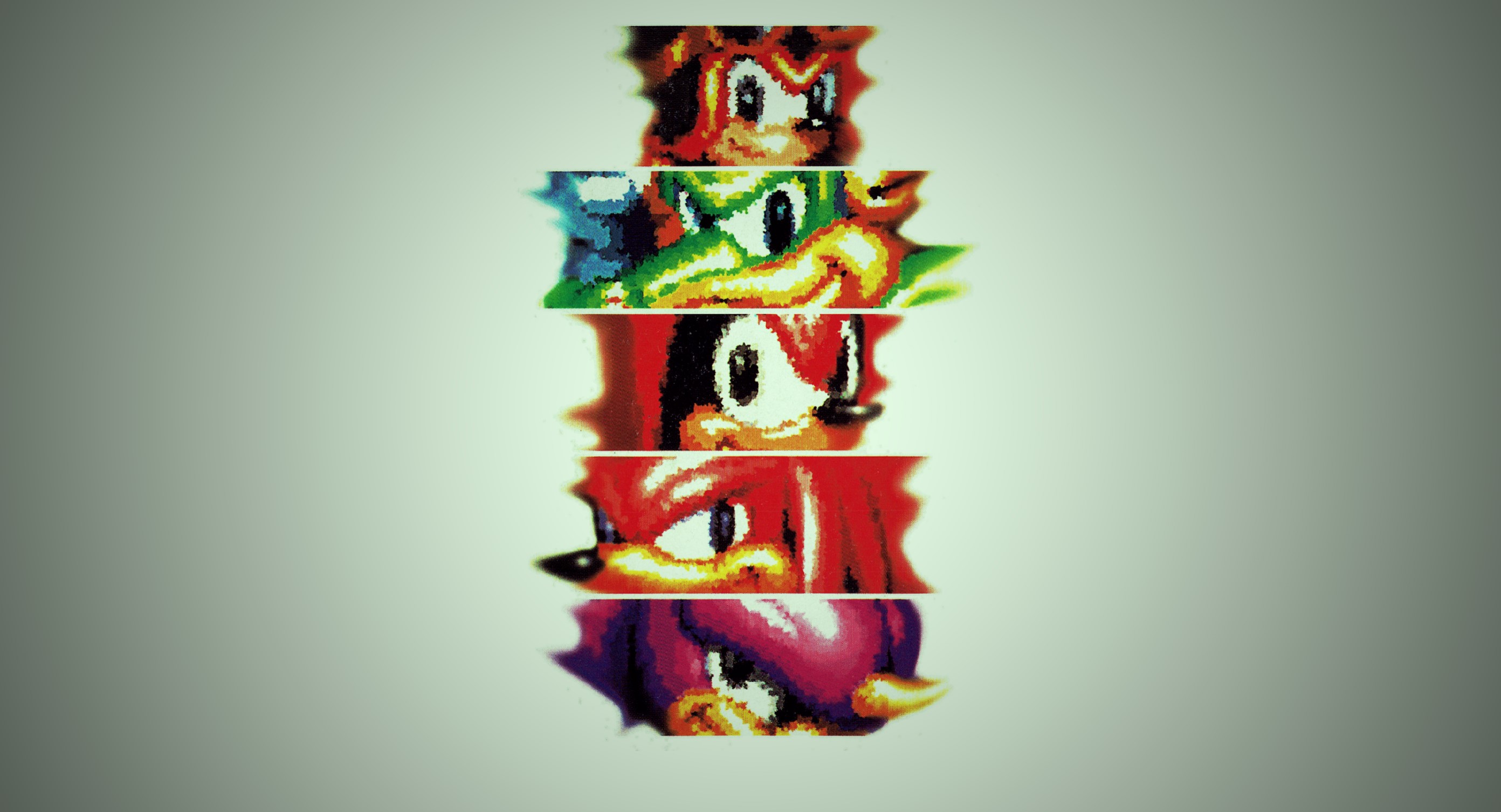 Minimalist Knuckles Chaotix Wallpaper