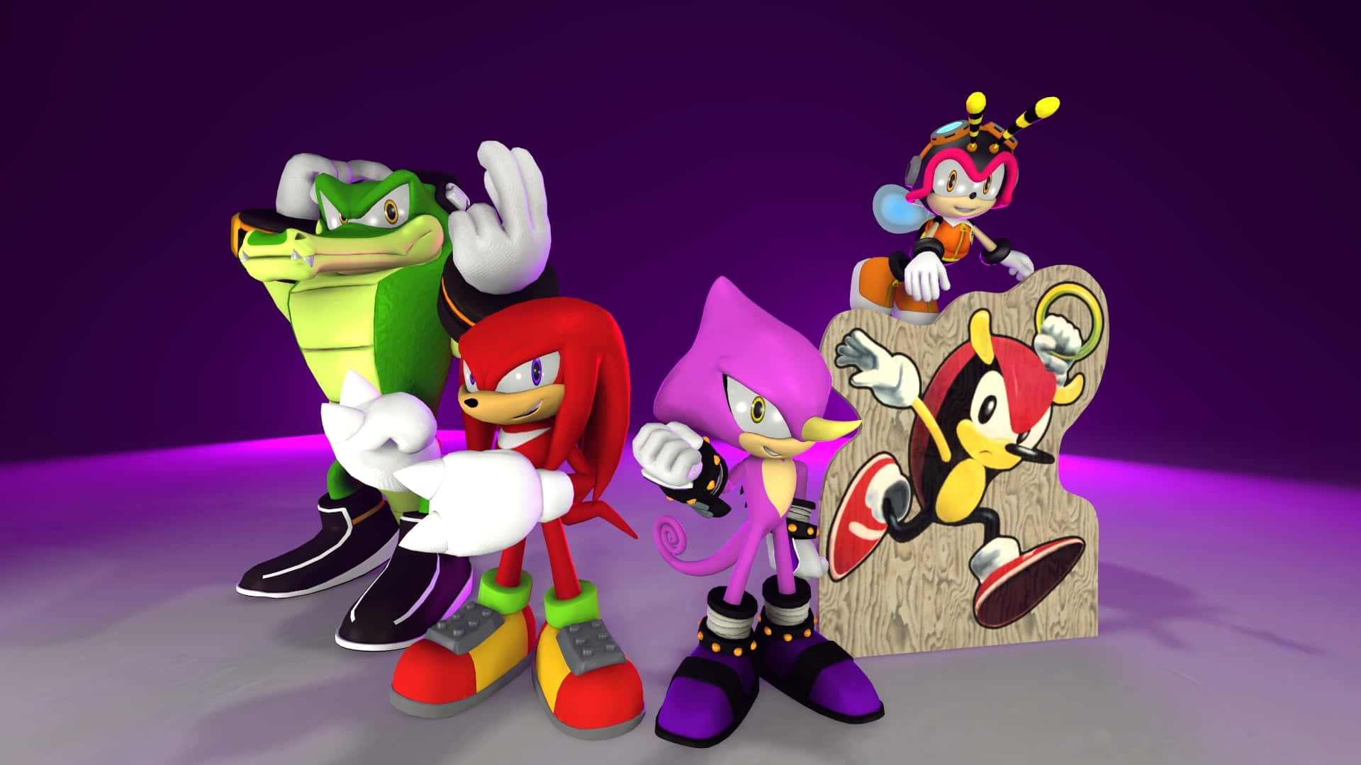 Knuckles Battle Stance Wallpaper