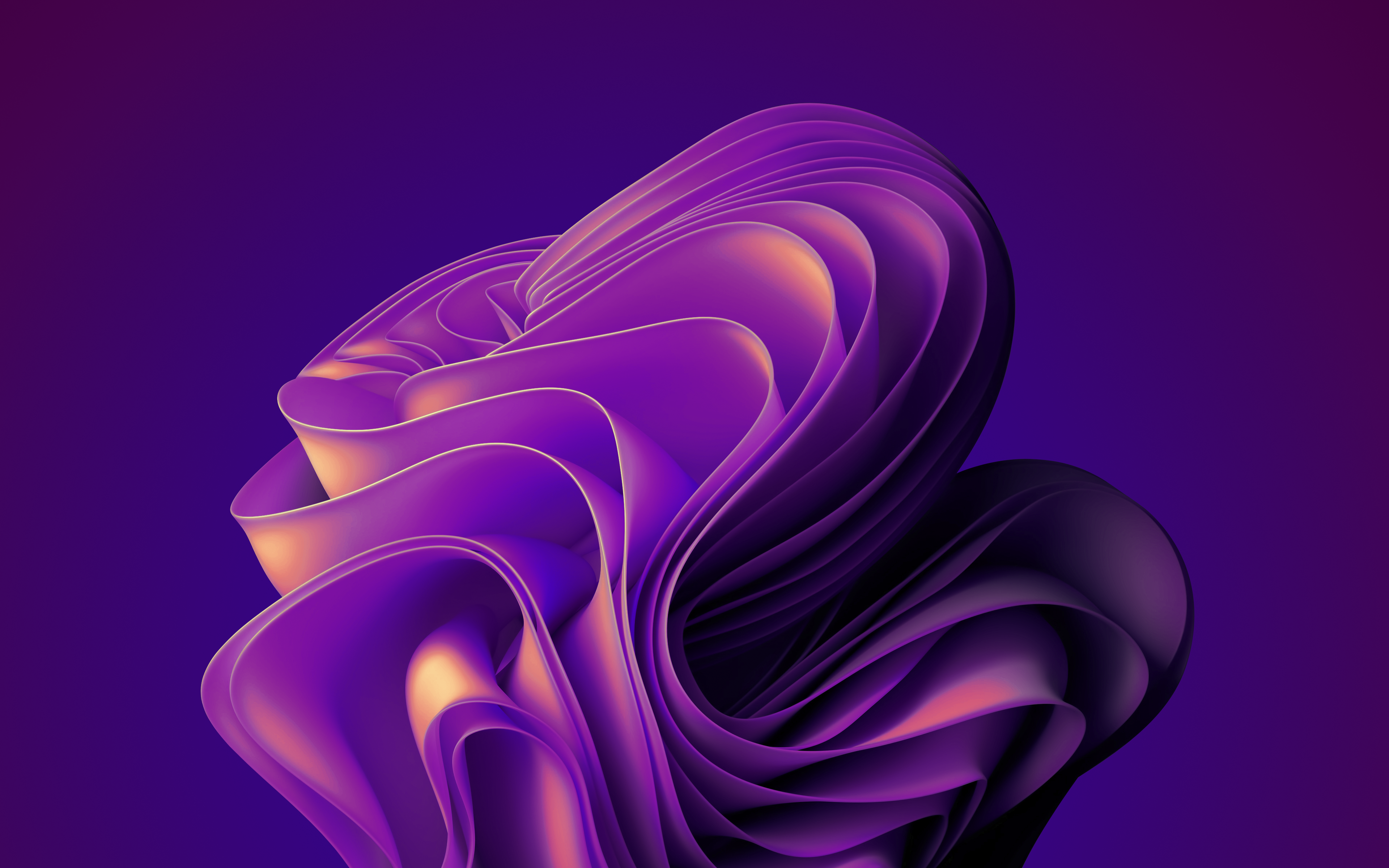 Windows 11 Wallpaper 4K, Purple, Abstract background