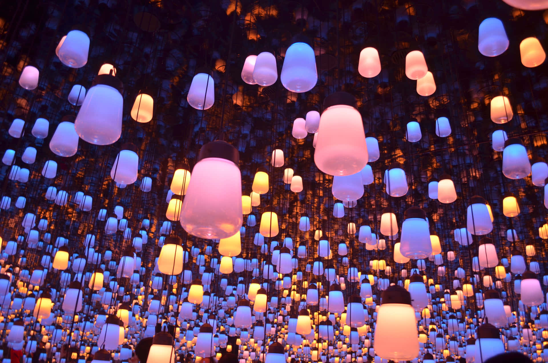 Glowing Lantern on Wooden Surface