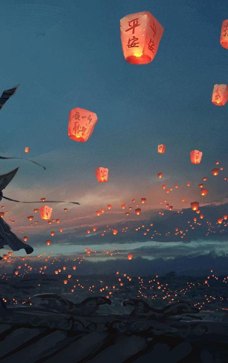 Sky Lanterns Wallpaper, HD Nature 4K