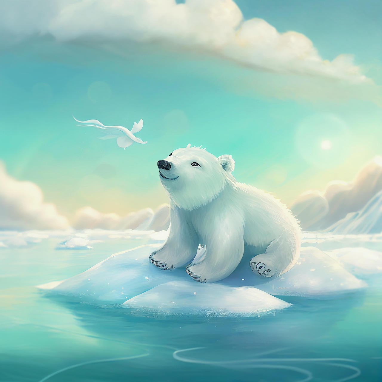 Download Polar Bear, Cartoon, Arctic