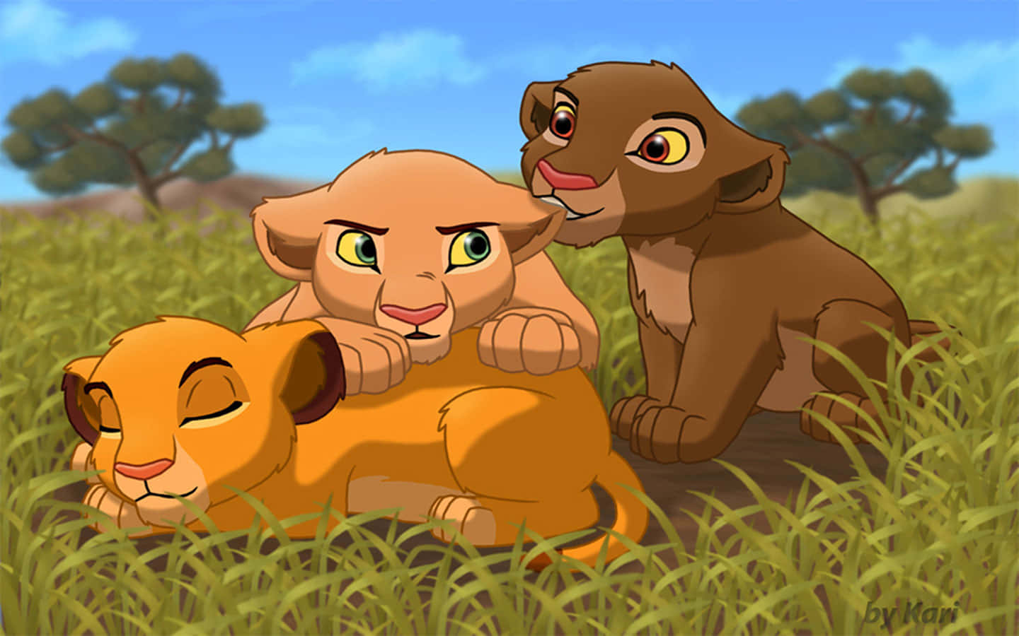 Download Cute Lion King Cubs Simba With
