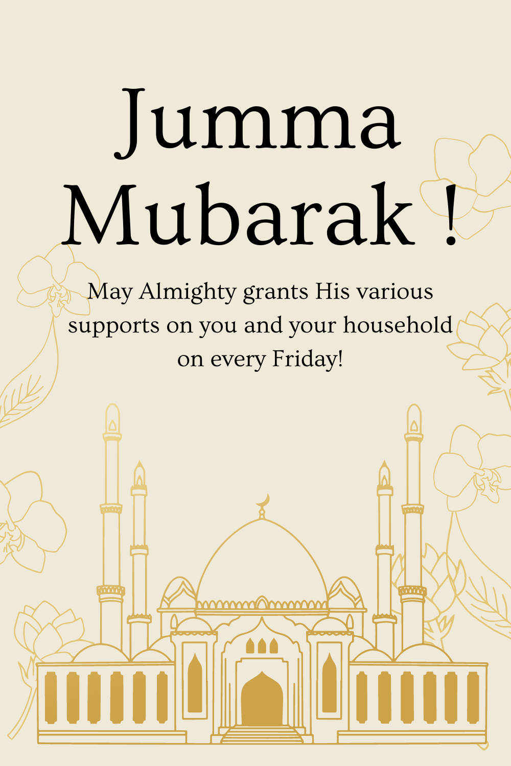 Jumma Mubarak Minimalist Mosque