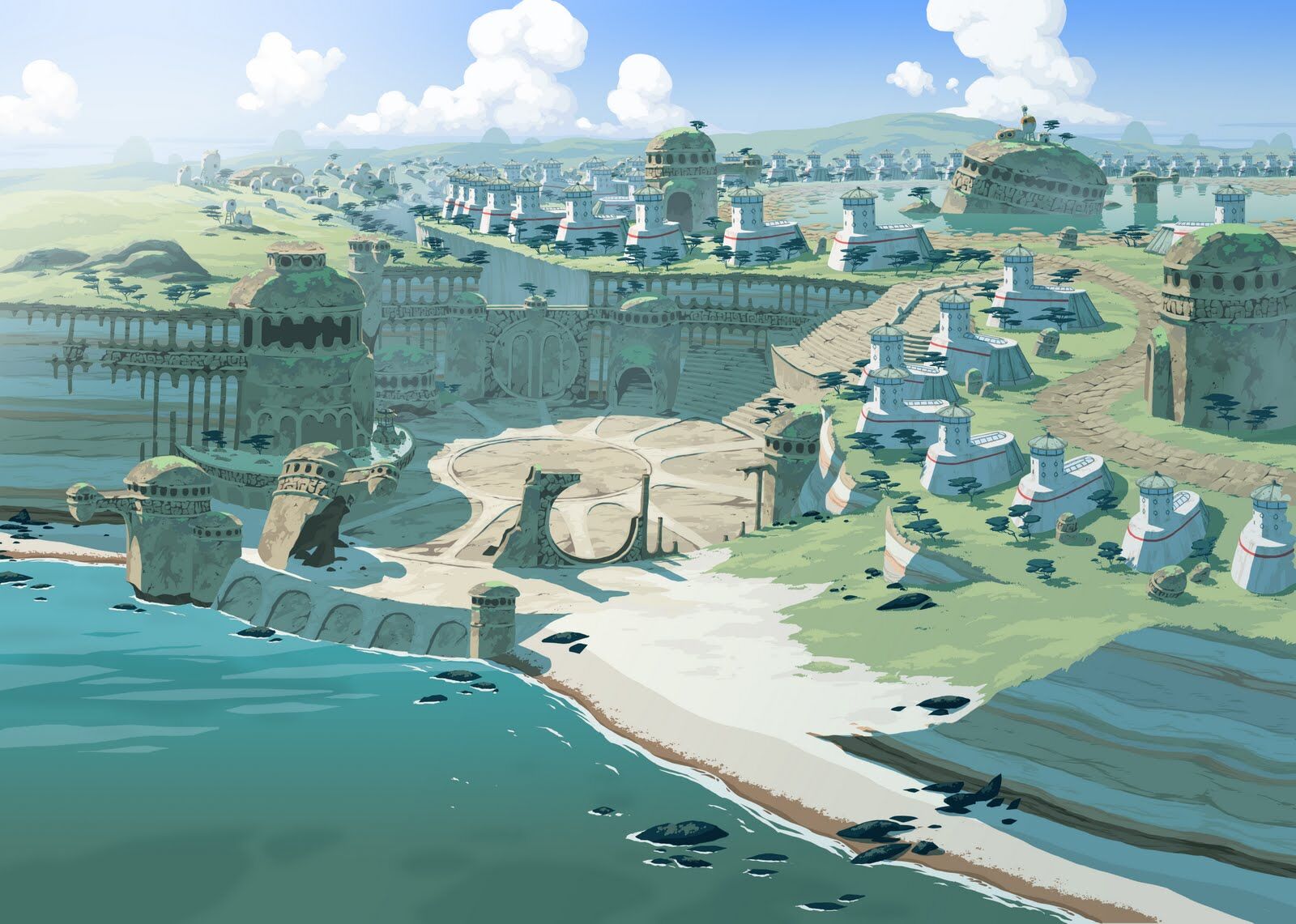 Starting Area. Ōban Star Racers