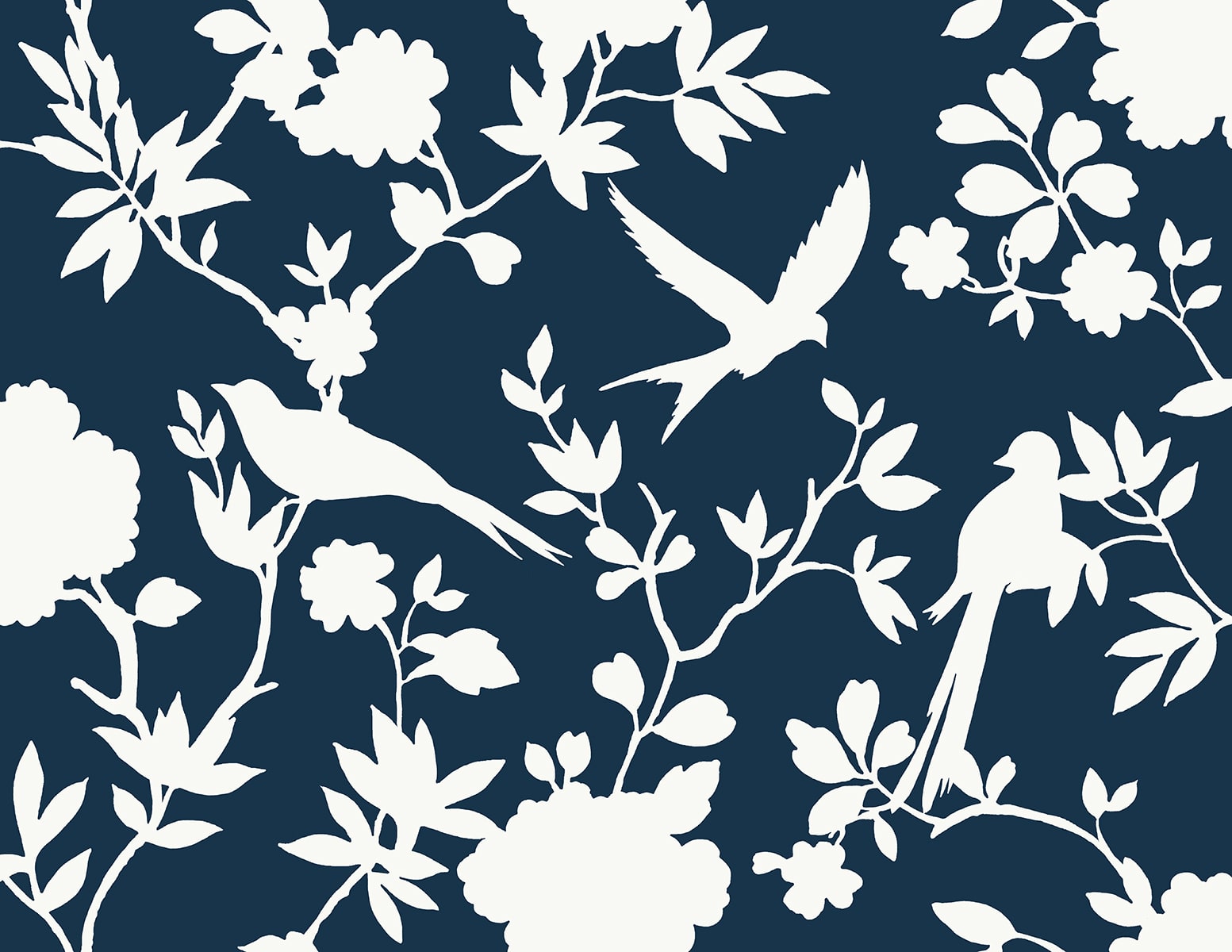 Kauai Bird Toile Embossed Vinyl