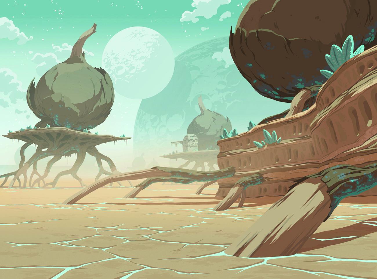 Background From Ōban Star Racers