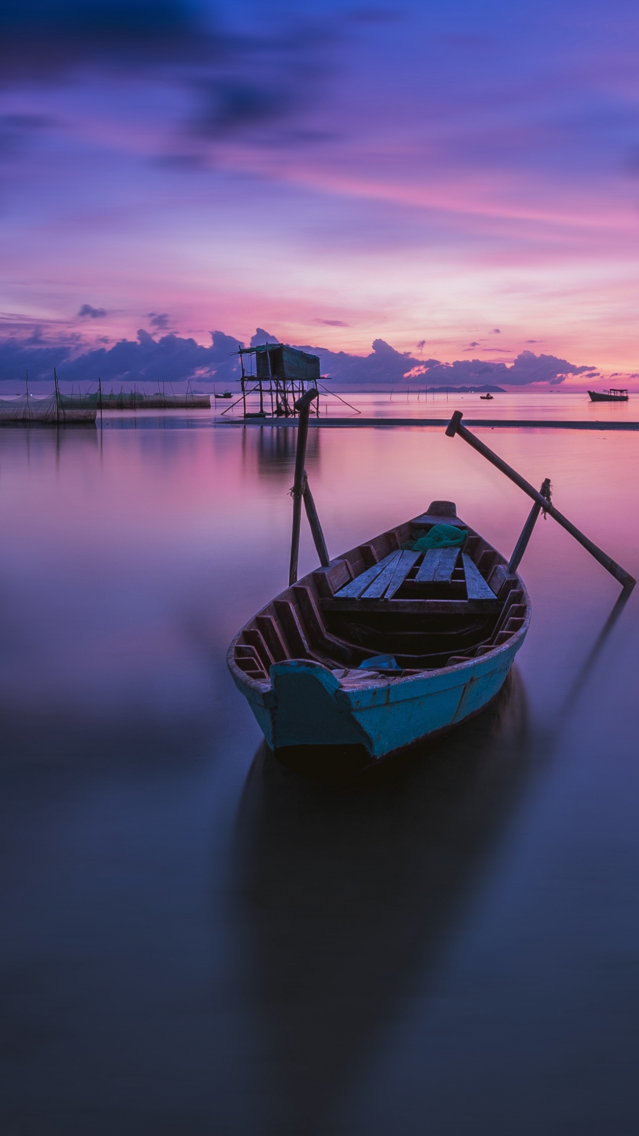 Wallpaper 4K, Sunrise, Vietnam, Purple sky
