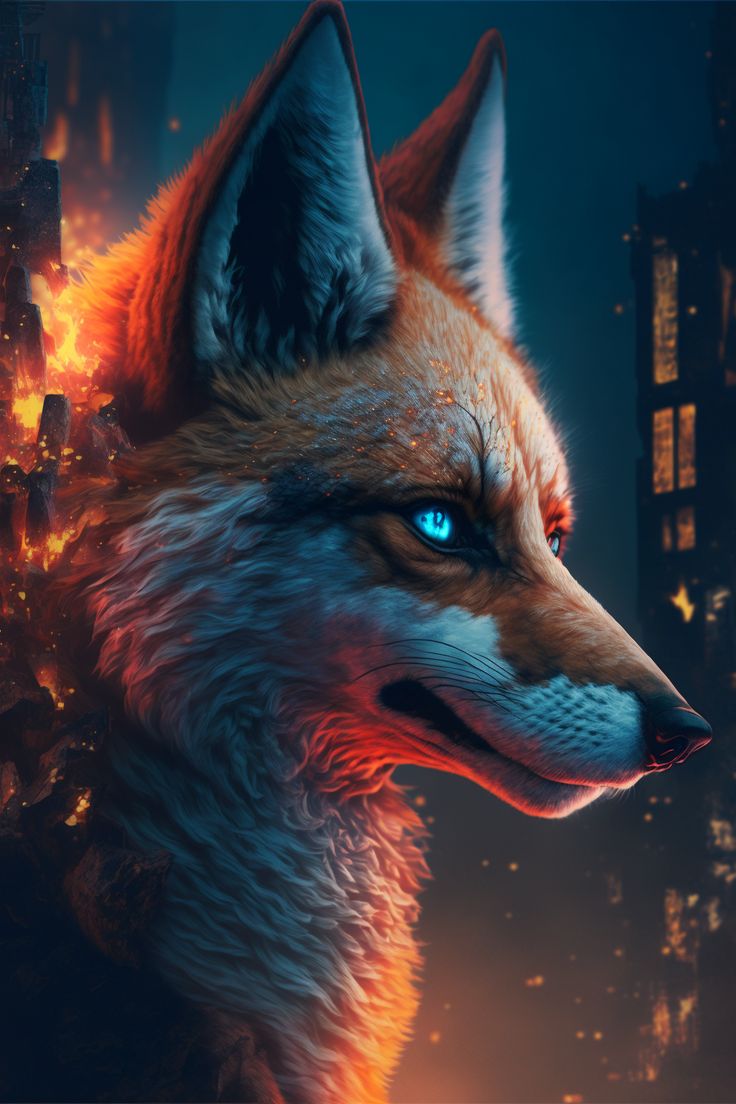 Majestic Red Fox Artwork