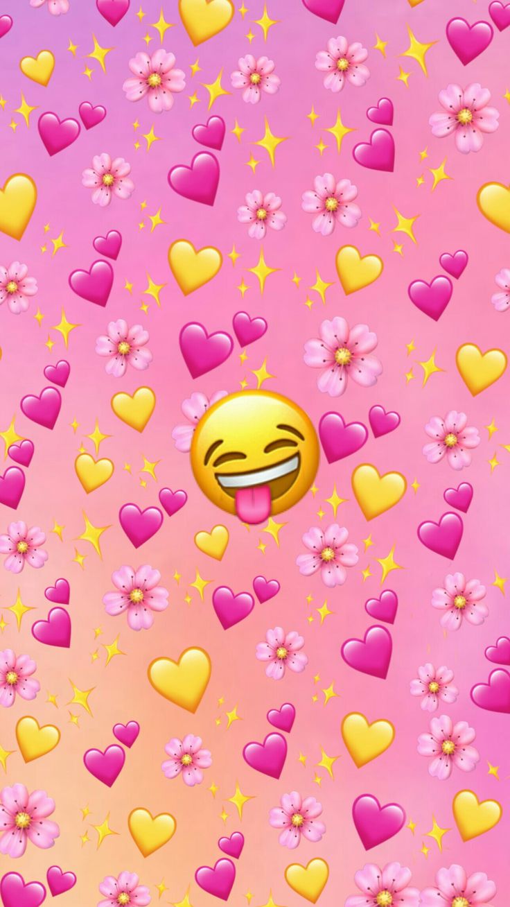 Pink Emoji background