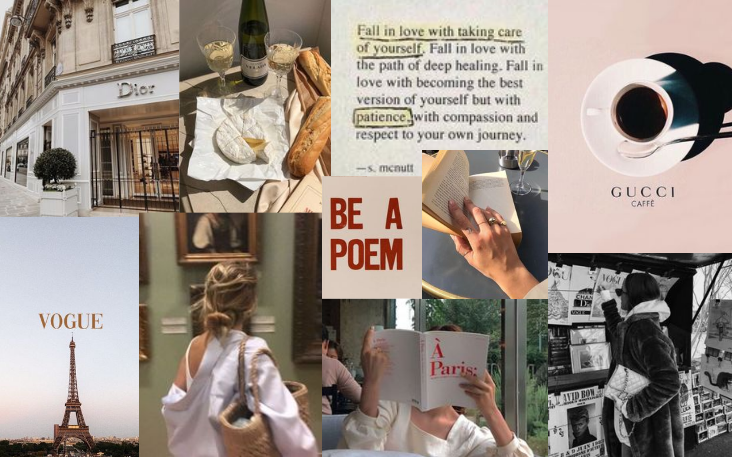 French Aesthetic Desktop Wallpaper