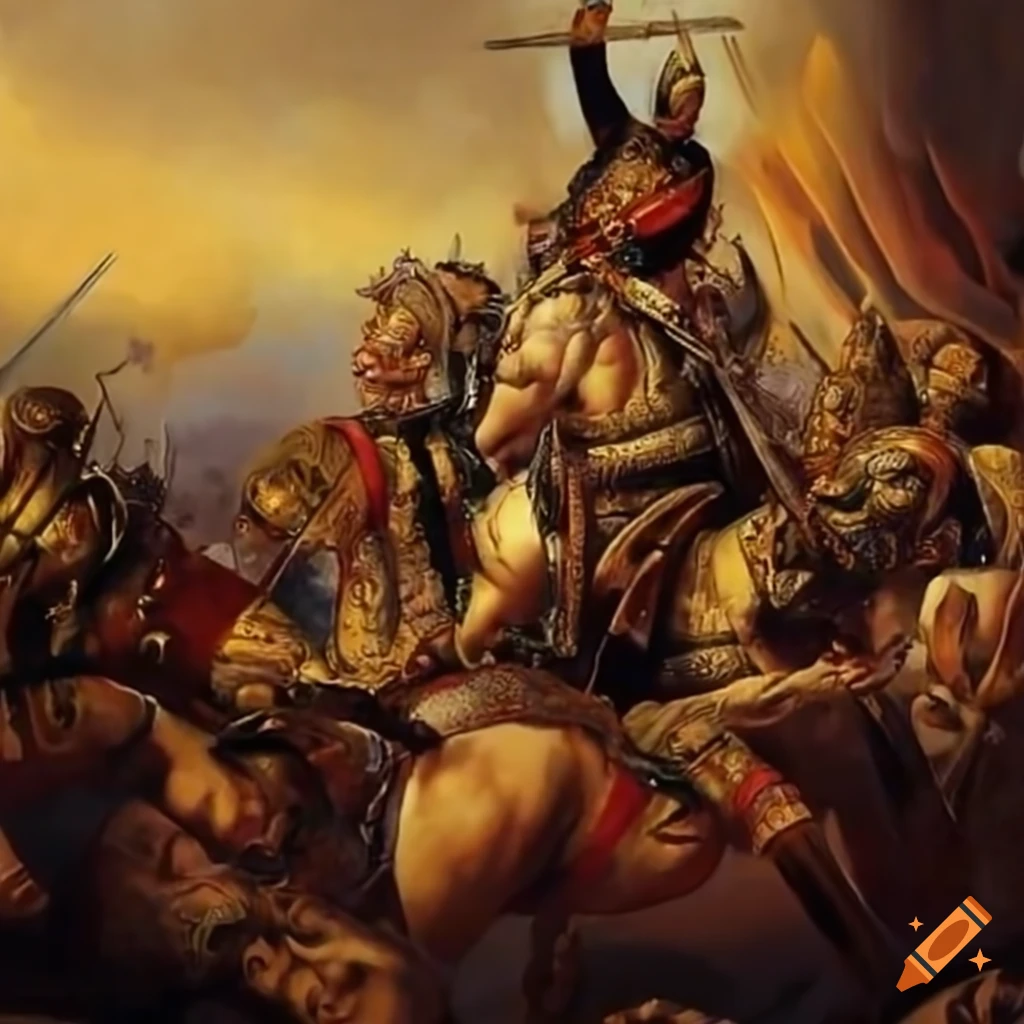 Dom Pedro II leading Brazilian troops