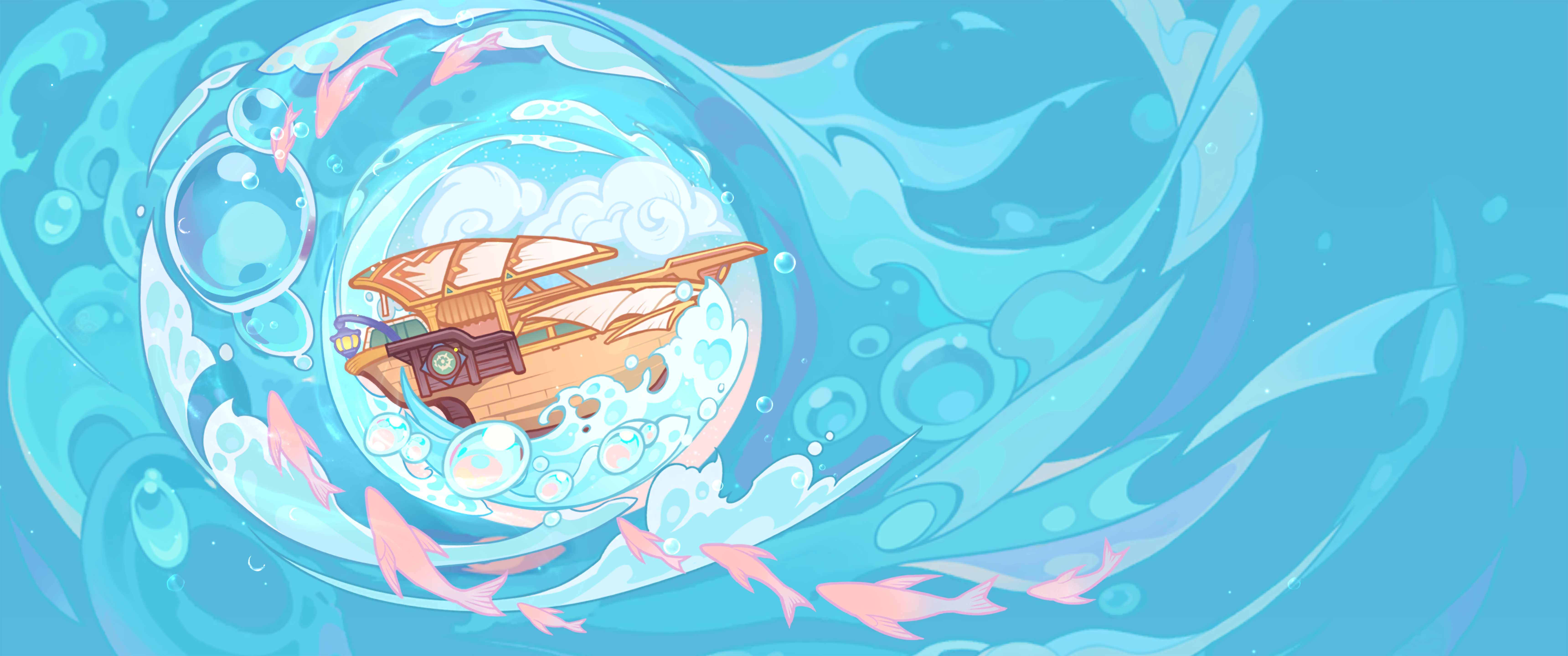 Summer Fantasia Character Wallpaper