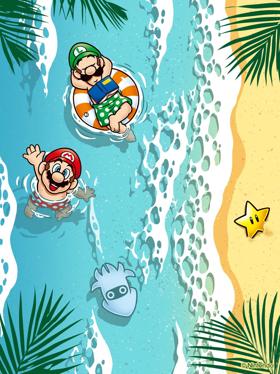 New official Mario and Luigi Summer art