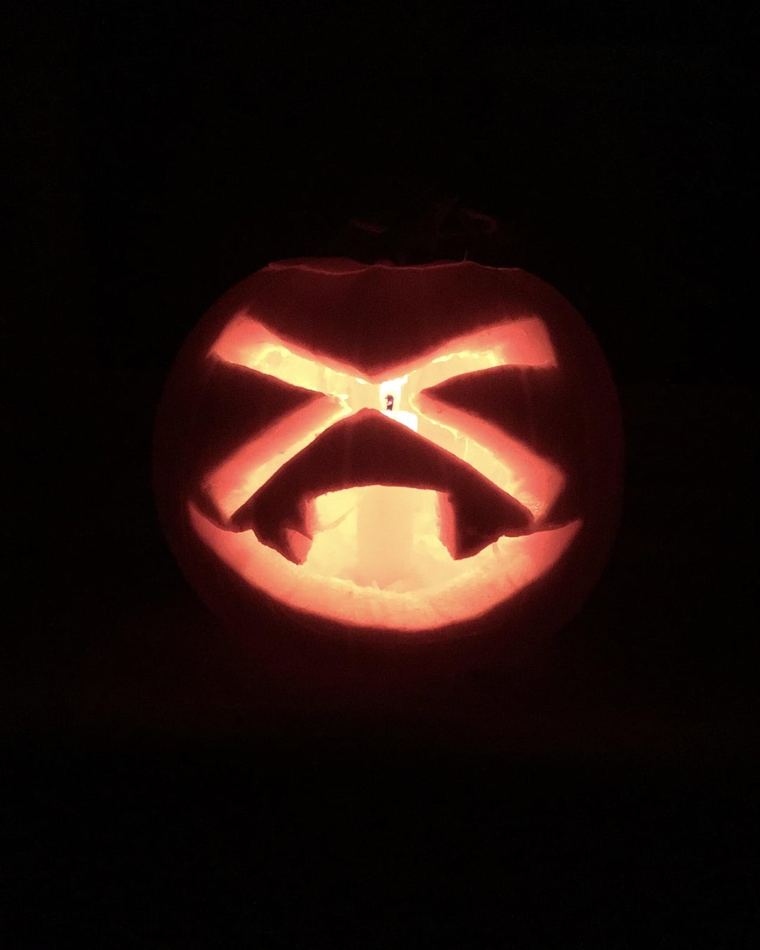 Here is my Murder Drones themed pumpkin