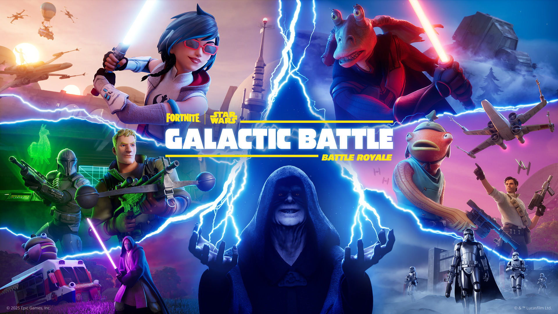 Play the Fortnite BR Star Wars Season: GALACTIC BATTLE!