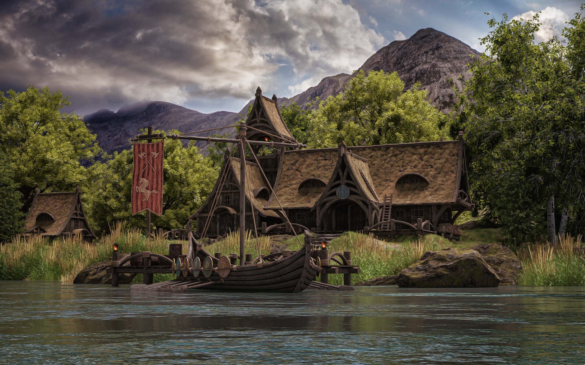 Fantasy Viking Village