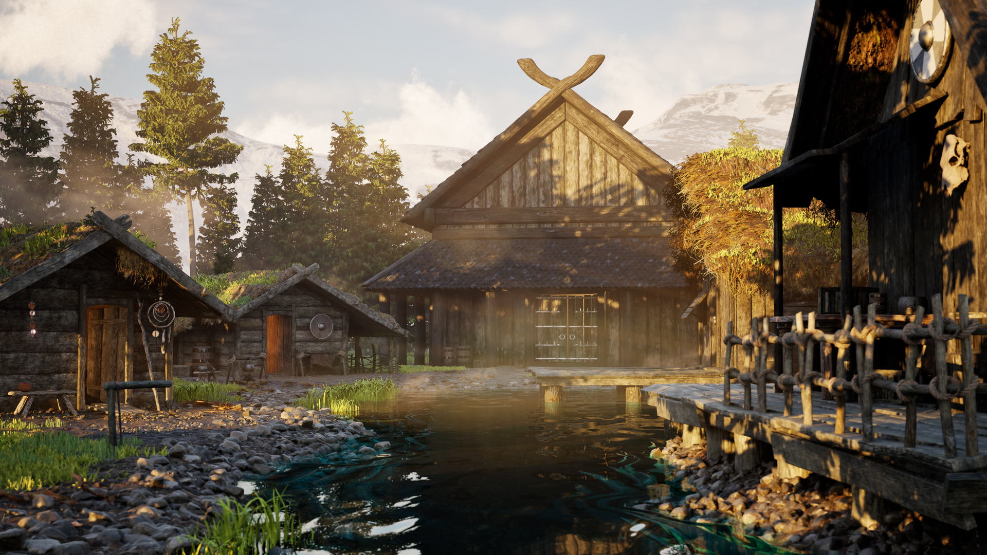 Viking Village Scene Using UE5