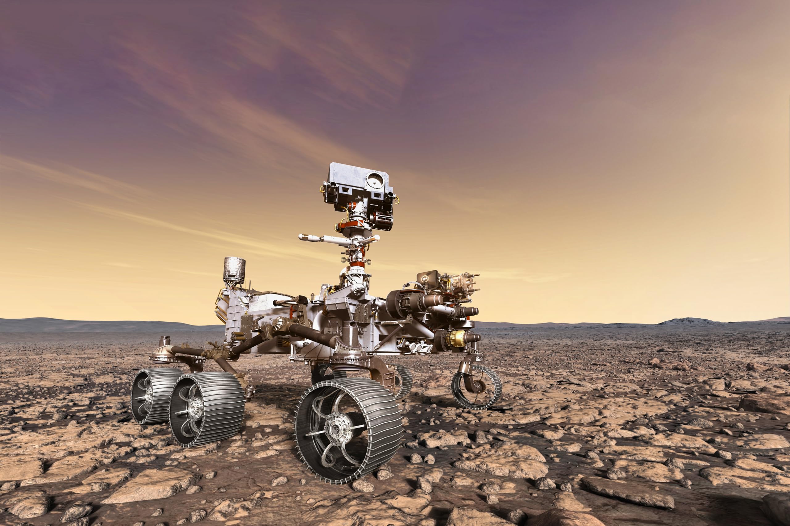 CHNYWORK 20x10ft Mars Rover Backdrop