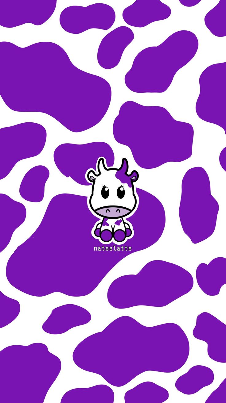 Purple cow wallpaper