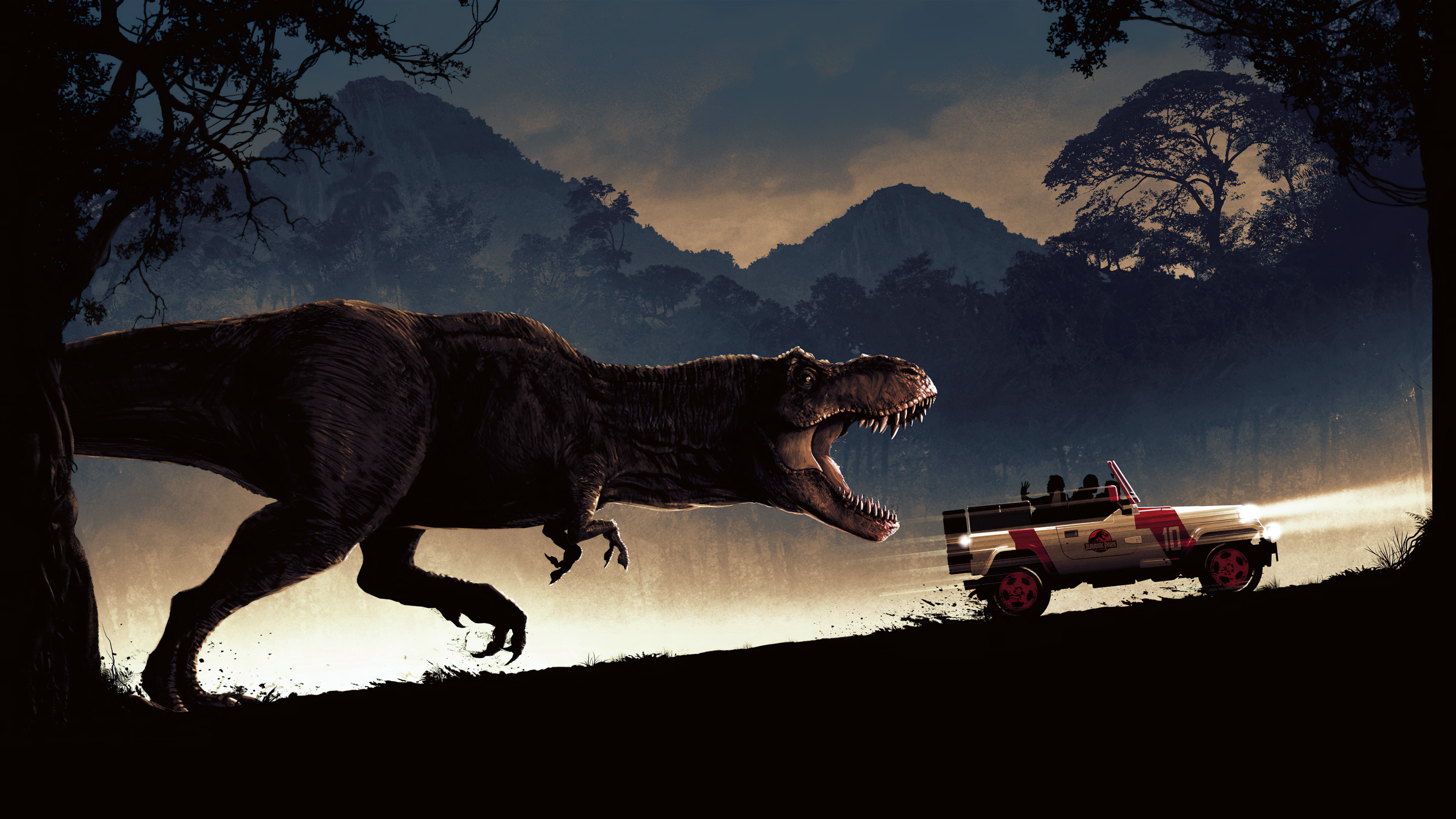 Jurassic Park 4K Wallpaper