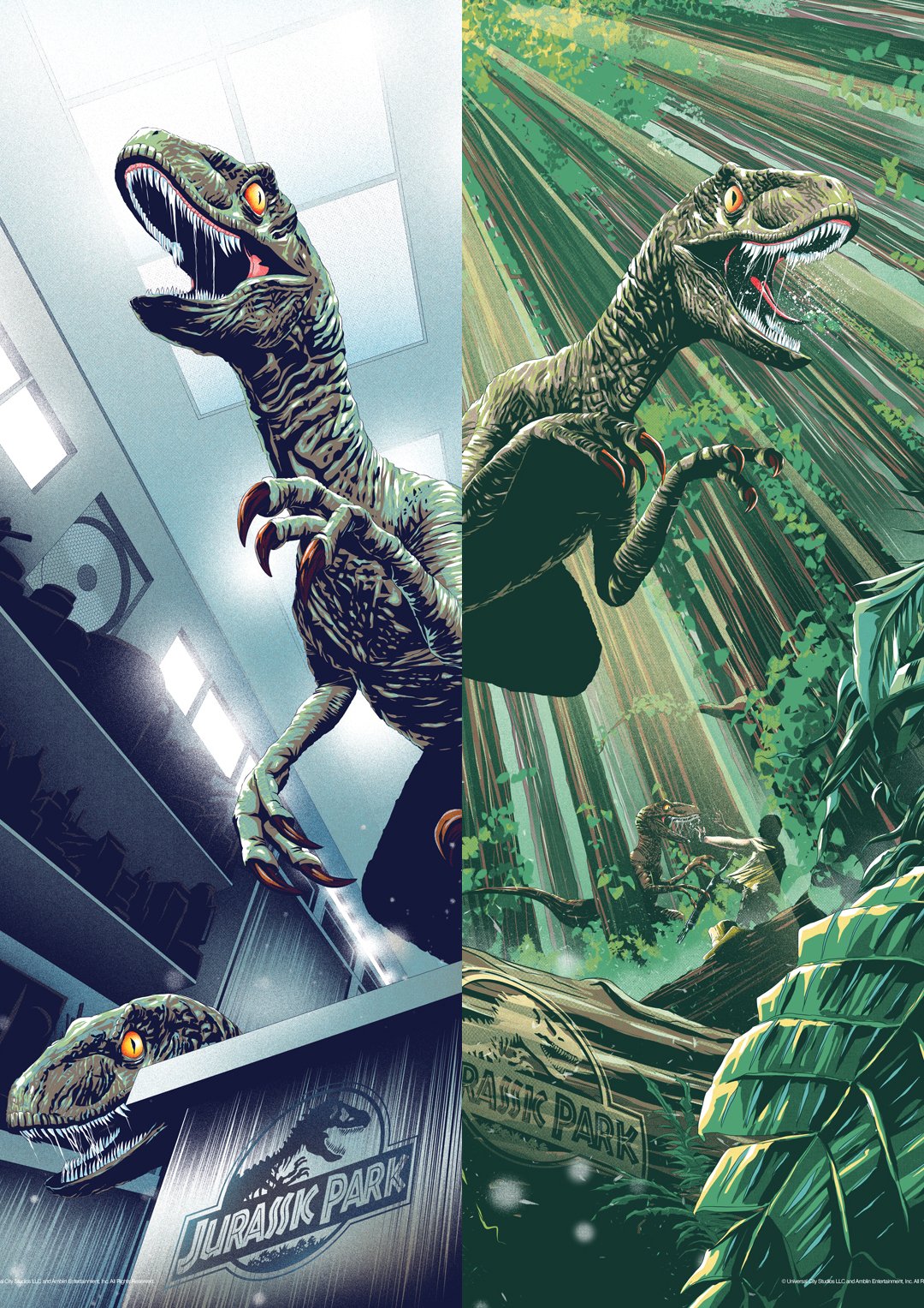 Set of 2 Jurassic Park Official Limited