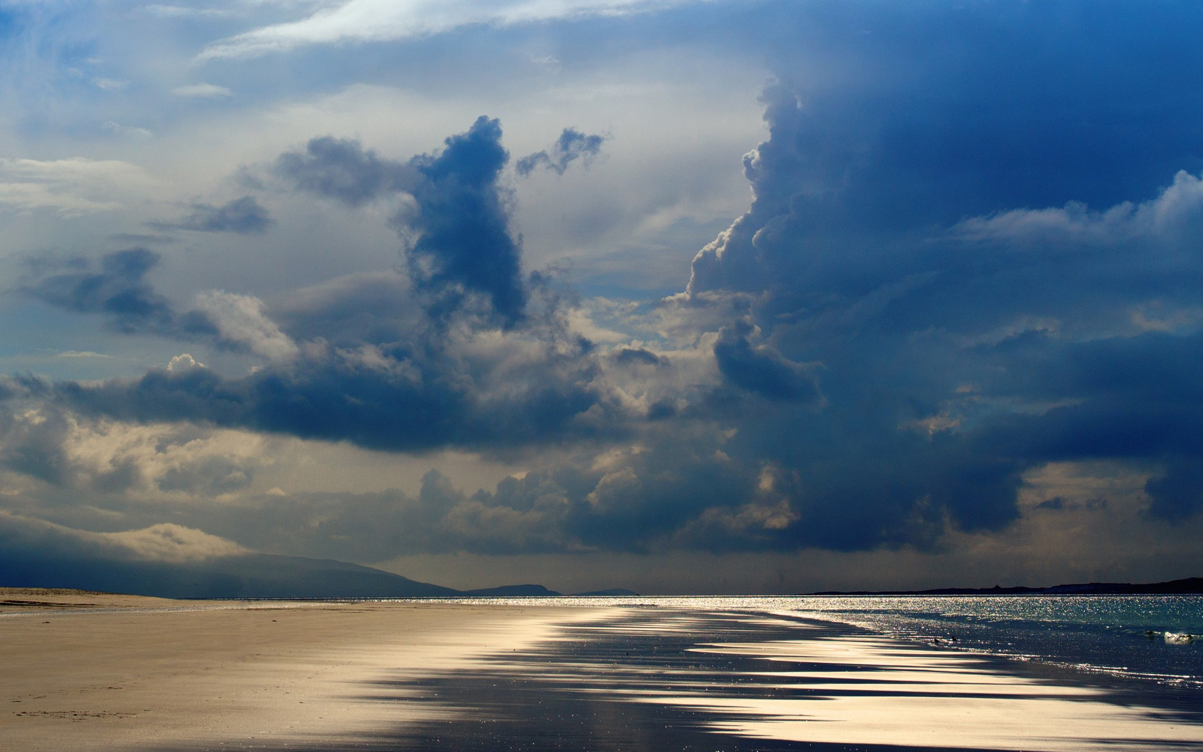 Beach Sea Summer Rain Cloud Nature