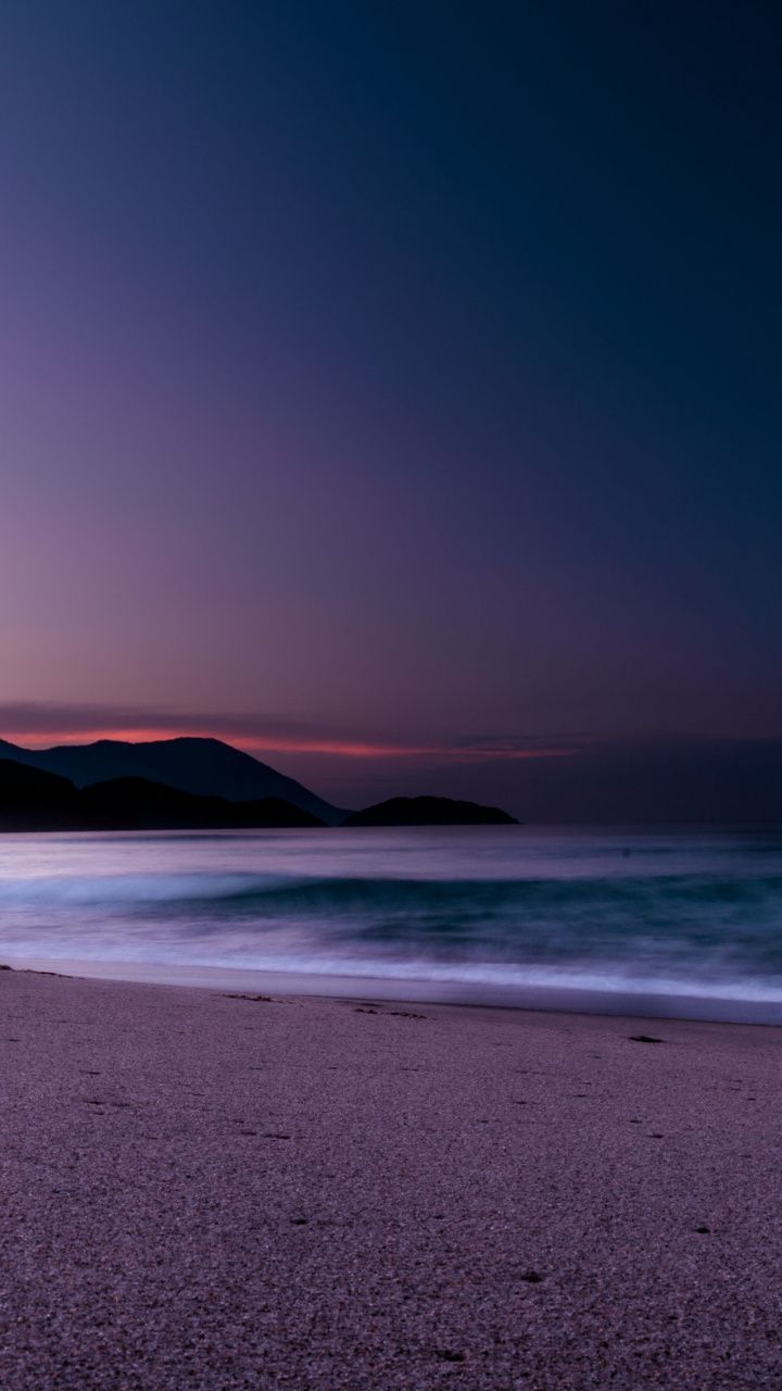 Calm beach purple sunset 7201280 wa