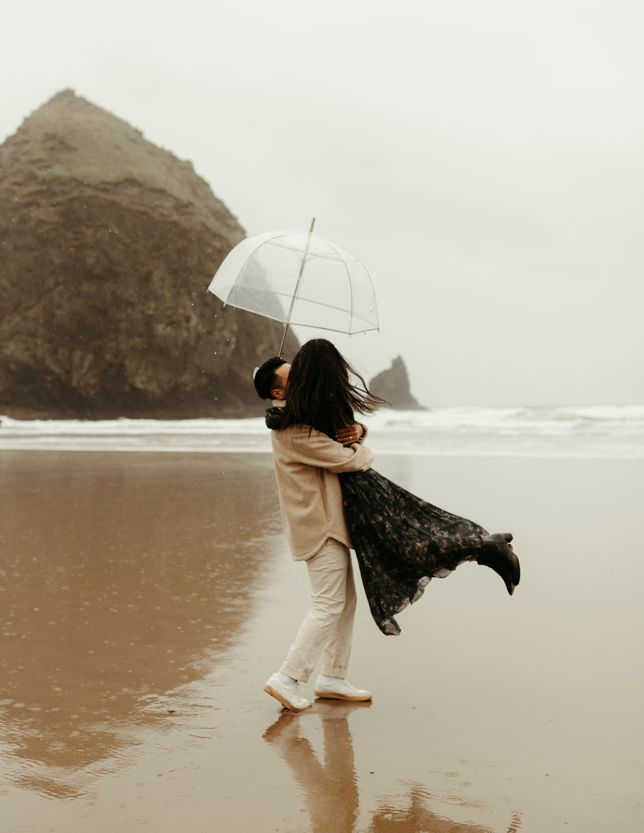 A Moody, Rainy Day in Cannon Beach
